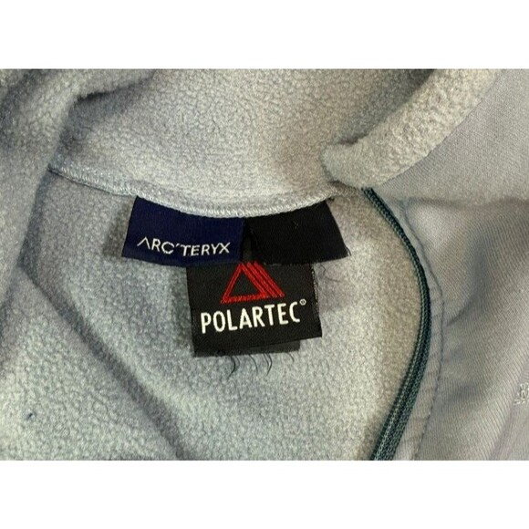 Vtg ARC'TERYX Blue Polartec FLEECE 1/4 Zip Size Large Hiking Gorp Unisex - READ - Picture 3 of 8